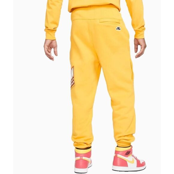 New Nike Air Jordan Jumpman Gold Joggers Sweatpants Men’s Size Large Nwt - Picture 8 of 9